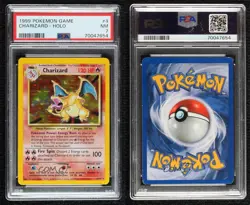 Charizard Holo Pokemon Base Set PSA 7 1999 - Image 3