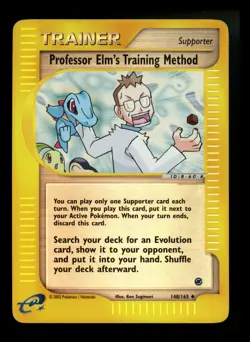 #2 Professor Elm's Training Method 148/165 Expedition 2002 Reverse Holo Pokemon - Image 1