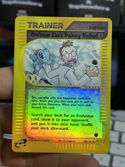 #2 Professor Elm's Training Method 148/165 Expedition 2002 Reverse Holo Pokemon - Image 3