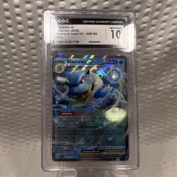 Pokemon Blastoise ex 2023 Scarlet & Violet 151 009/165 Holo EX CGC 10 Card - Image 1