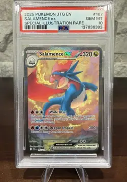 Pokemon Salamence ex Journey Together Special Illustration Rare #187 PSA 10 💎 - Image 1