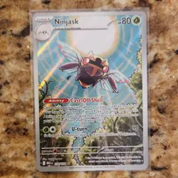 Pokemon Ninjask 137/132 Me01: Mega Evolution Holo Illustration Rare HP 80 - Image 1