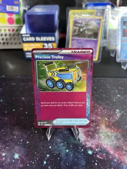 Pokemon TCG Trainer Precious Trolley 185/191 Ace Spec Holo Sv08: Surging Sparks - Image 2