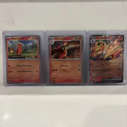Pokemon Charizard ex Super Premium Collection Promo Set 161 004 005 LP - Image 1