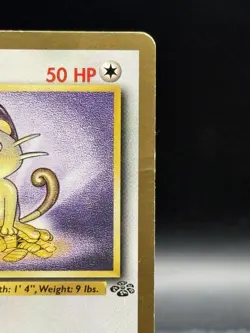 1999 Pokemon Meowth Gold Border 56/64 Fruit Roll Promo MP - Image 3