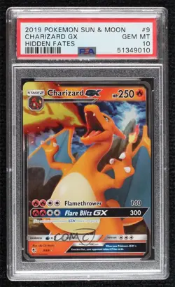 Charizard GX Pokemon Sun & Moon Hidden Fates PSA 10 GEM MT - Image 1
