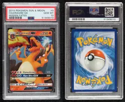Charizard GX Pokemon Sun & Moon Hidden Fates PSA 10 GEM MT - Image 3