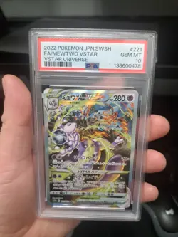 Pokemon Mewtwo VSTAR Universe Japanese Special Art Rare #221 PSA 10 Gem Mint - Image 1