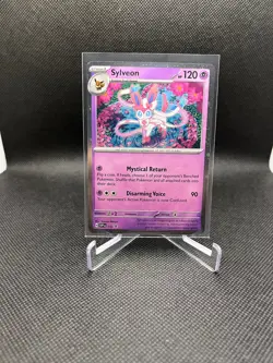 Pokemon Scarlet and Violet Prismatic Evolutions Sylveon Cosmo Holo 172 HP 120 - Image 1