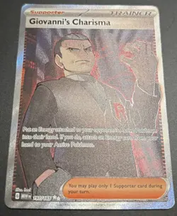 Pokemon Scarlet & Violet 151 Giovanni's Charisma 197/165 Ultra Rare Trainer NM/M - Image 2