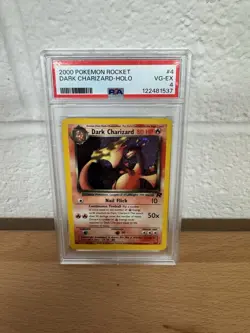 2000 POKEMON ROCKET #4 DARK CHARIZARD-HOLO PSA 4 - Image 2
