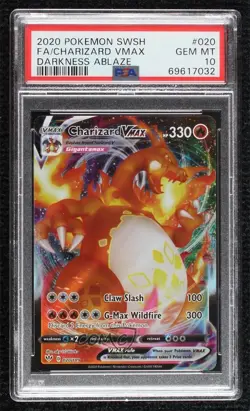 Charizard VMAX Pokemon Sword & Shield Darkness Ablaze PSA 10 GEM MT - Image 1