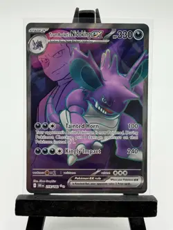 Team Rocket's Nidoking ex SV10: Destined Rivals 216/182 Ultra Rare MP Pokemon - Image 1