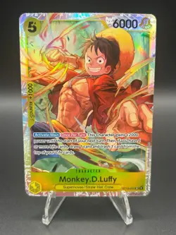 • Monkey.D.Luffy • ST13-015 SR The Three Brothers Holo Foil One Piece TCG NM - Image 2