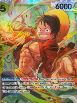 • Monkey.D.Luffy • ST13-015 SR The Three Brothers Holo Foil One Piece TCG NM - Image 3