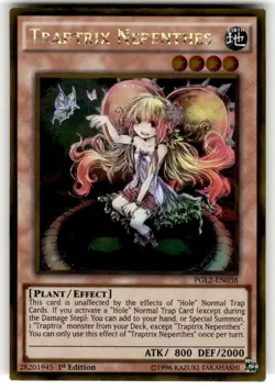 Yugioh Traptrix Nepenthes PGL2-EN038 Gold Rare 1st Ed NM - Image 1