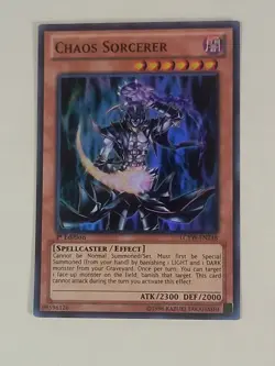 Yugioh Chaos Sorcerer LCYW-EN248 Super Rare 1st Edition LP/NM - Image 1