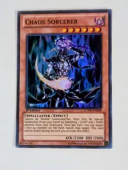 Yugioh Chaos Sorcerer LCYW-EN248 Super Rare 1st Edition LP/NM - Image 3