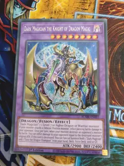 Dark Magician the Knight of Dragon Magic BLMR-EN001 Yu-Gi-Oh! - Image 1