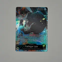One Piece TCG Royal Blood OP10-022 Trafalgar Law Leader Parallel Alt Art NM Card - Image 1