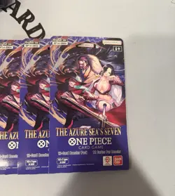 Lot Of 6 One Piece TCG The Azure Sea's Seven Sleeved Booster Packs OP-14 English - Image 2