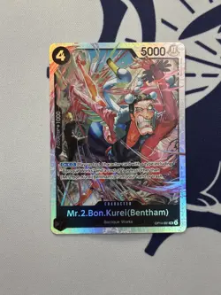 Mr.2.Bon.Kurei (Bentham) OP14-091 SR The Azure Sea's Seven - ONE PIECE ENGLISH - Image 1