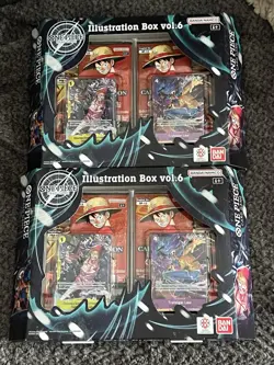 Bandai One Piece TCG Illustration Box Vol 6 Set Of 2 Brand New Sealed - Image 1