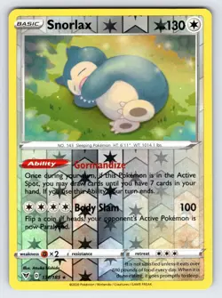 Snorlax 131/185 2020 Vivid Voltage Pokemon Card TCG Nintendo Reverse Holo - Nm - Image 1