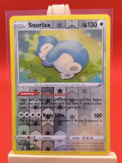 Pokemon Snorlax 131/185 Vivid Voltage Reverse Holo Rare Pokemon Card * New * - Image 1