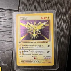 Electhor (Zapdos) 16/102 French Version Holo Base Set Unlimited Pokemon Card, LP - Image 3