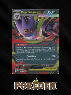Pokemon Mega Gengar ex 056/094 Phantasmal Flames Double Rare Holo NM English - Image 1
