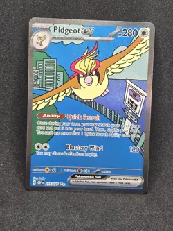 Pidgeot ex 225/197 Sv03: Obsidian Flames Holo - English - Pokemon TCG - Image 1