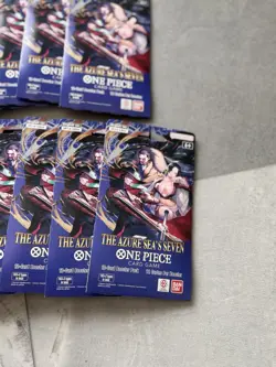 One Piece TCG The Azure Sea’s Seven Op-14 Sleeved Booster Pack Lot of 20! - Image 2