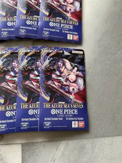 One Piece TCG The Azure Sea’s Seven Op-14 Sleeved Booster Pack Lot of 10! - Image 2