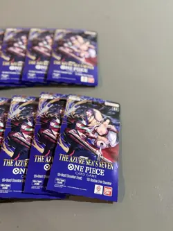 One Piece TCG The Azure Sea’s Seven Op-14 Sleeved Booster Pack Lot of 20! - Image 2
