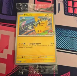 Pikachu SVP EN 190 - 2024 World Championships Sealed Promo Pokemon TCG Card - Image 1
