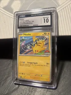 Pokemon Card TCG - Pikachu SVP 190 World Championships Black Star Promo NM - Image 2