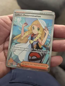 Lillie's Determination Holo Card 169/132 ME01 Mega Evolution NM Condition - Image 2