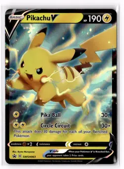 Pikachu V - SWSH063 SWSH: Sword & Shield Promo Cards Holo LP - Image 1