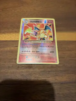Pokemon TCG Charizard Holographic Trading Card Stage 2, 150 HP, 200 Fire Spin - Image 2