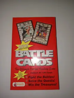 1993 Merlin Battle Cards Fantasy Combat Card game sealed box 36 packs LAST ONE! - Image 1
