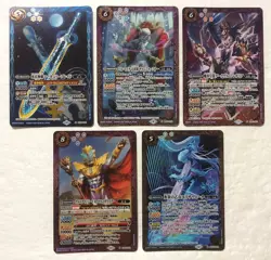 Lot of 5 Japanese Battle Spirits Master Rare Card set TCG - Image 1