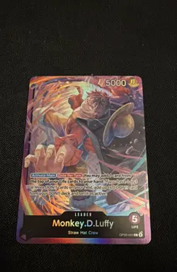 Monkey.D.Luffy OP05-060 ONE PIECE Tcg Card Game NM PURPLE Leader - Image 1