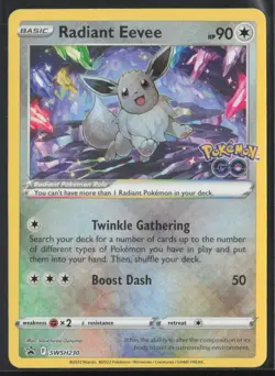 Radiant Eevee SWSH230 SWSH: Sword & Shield Promo Cards Holo NM #2 - Image 1