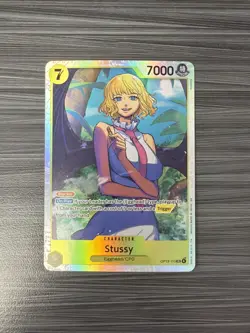 Stussy OP13-108 SR ONE PIECE Tcg Card Game NM Yellow - Image 1