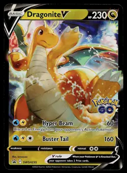 Pokemon Card - Dragonite V Sword & Shield Promo SWSH235 Holo - Image 1