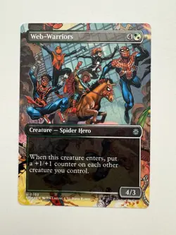 Web-Warriors Borderless MTG Magic the Gathering Card NM Near Mint SPM - Image 1
