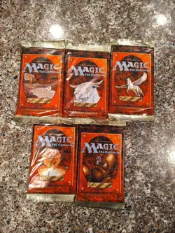 MTG 4th EDITION Booster Pack (x5) Sealed - Image 1