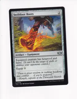 MAGIC THE GATHERING MTG COMMANDER: TARKIR: DRAGONSTORM SWIFTFOOT BOOTS - Image 1