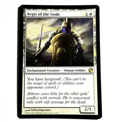Aegis of the Gods 1 R Journey Into Nyx Magic the Gathering MTG LP - Image 1